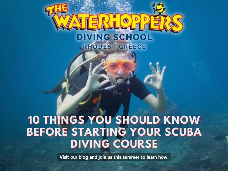10 things you should know before booking your PADI Scuba Diver / Open Water Diver course with The Waterhoppers.